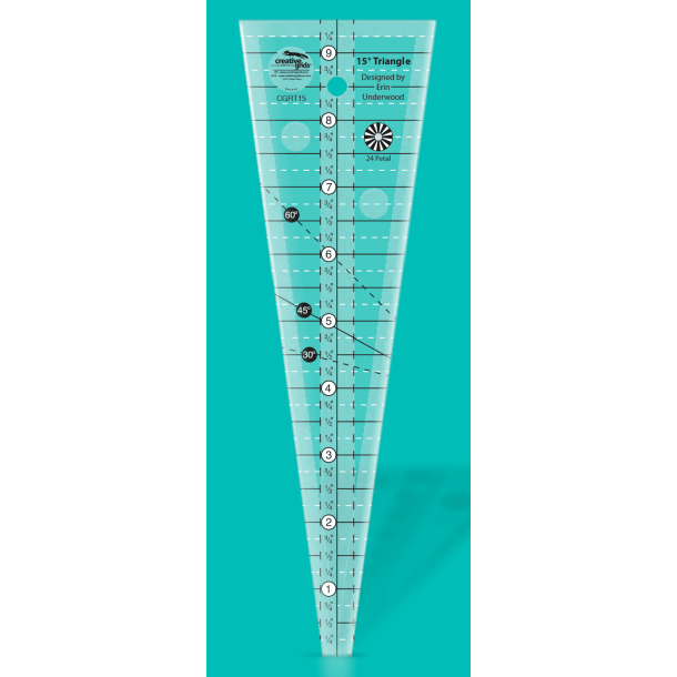 Non Slip 15 grader Triangle Ruler