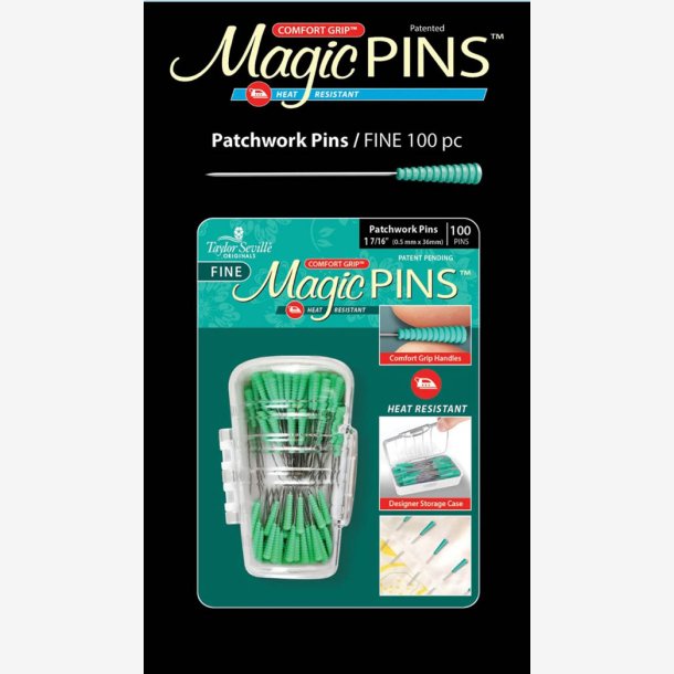 Magic Pins  patchwork fine - 100 stk