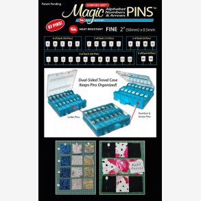 Magic Pins  - knappenle med bogstaver, tal og pile