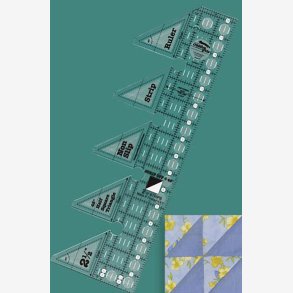 2½ 45 grader Half Square Triangle Ruler