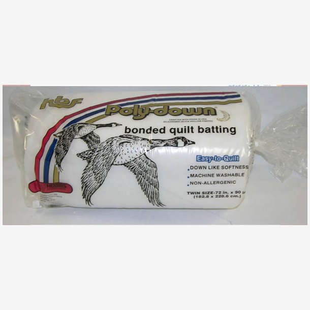 Polyester mellemfoer Poly-down (182 cm x 228 cm)