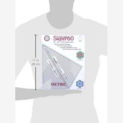 Super 60 trekantlineal - cm