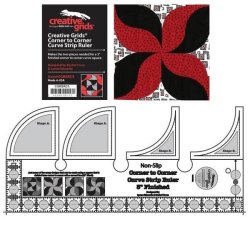 Non Slip Corner to Corner Curved Strip Ruler