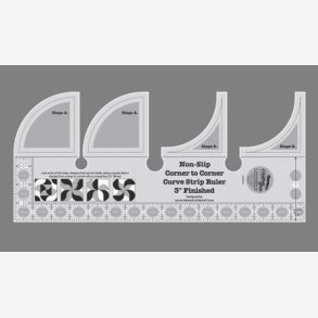 Non Slip Corner to Corner Curved Strip Ruler