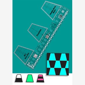 Non-Slip Tumbler Double Strip ruler