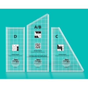 Non-Slip Scrap Crazy Templates Quilt Ruler