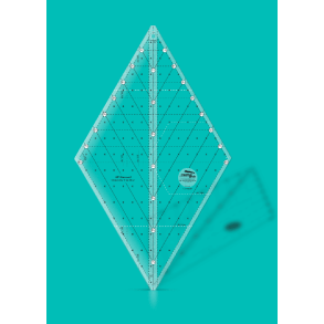 Non-Slip 60 Degree Diamond Ruler