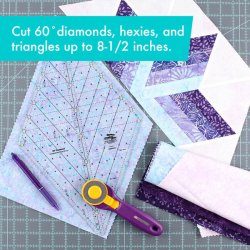 Non-Slip 60 Degree Diamond Ruler