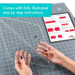 Non-Slip 60 Degree Diamond Ruler