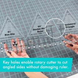 60 degree Double Strip Ruler