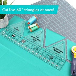60 degree Double Strip Ruler