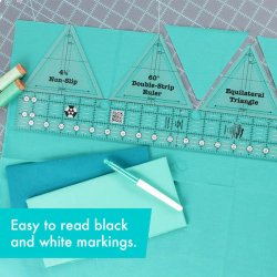 60 degree Double Strip Ruler