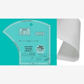 Skabelon til mundbind incl. elastik og indlg